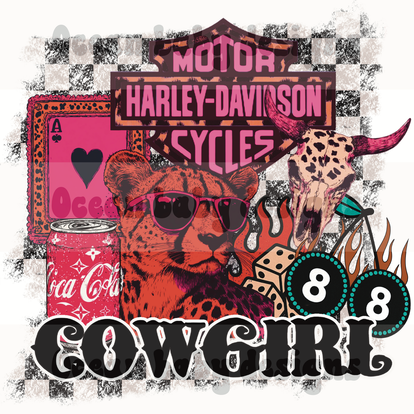 Western retro mashup png