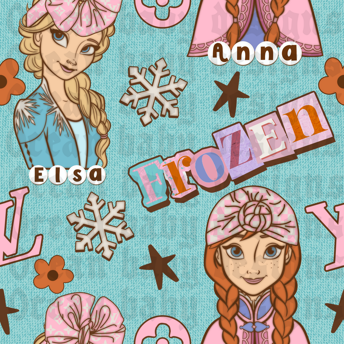 Boujee frozen bows