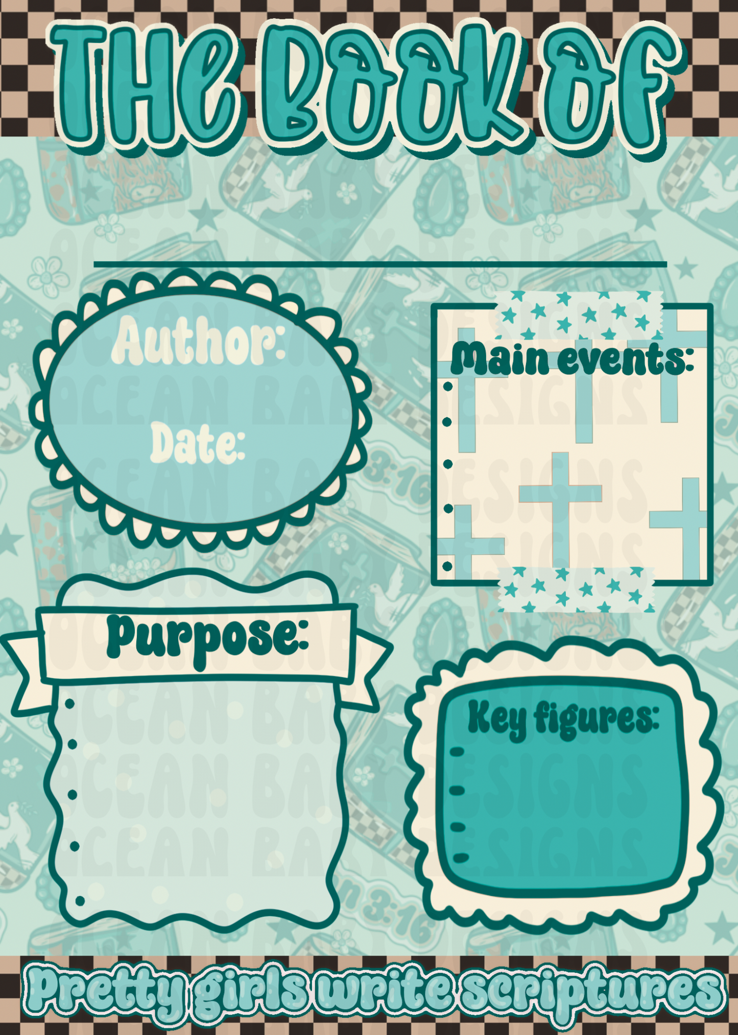 Bible Note inserts