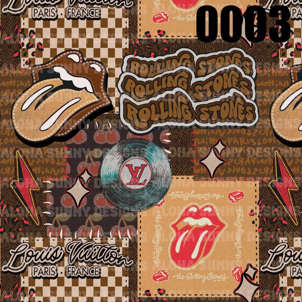 Boujee band cherry patchwork