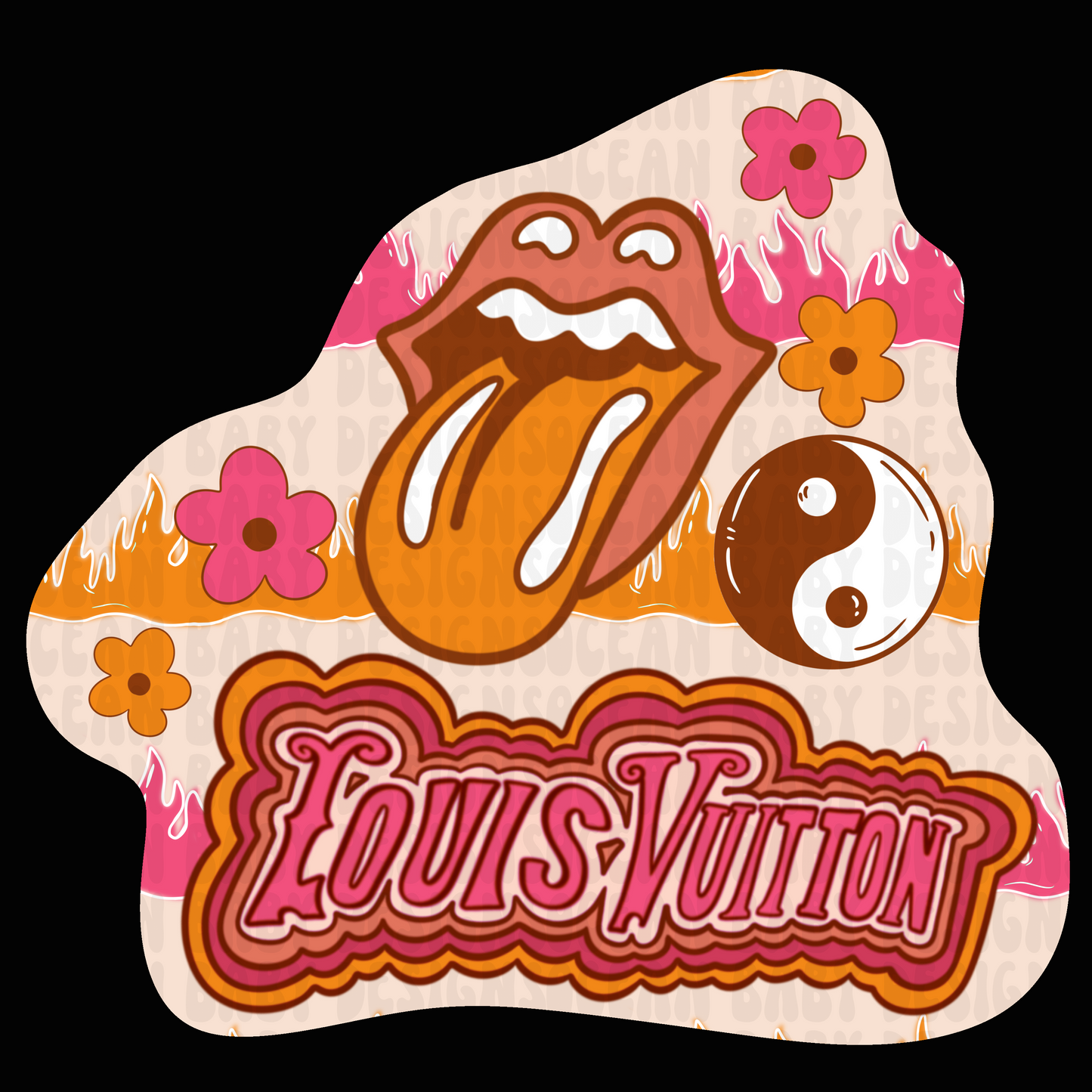 Boujee cutesy flames png