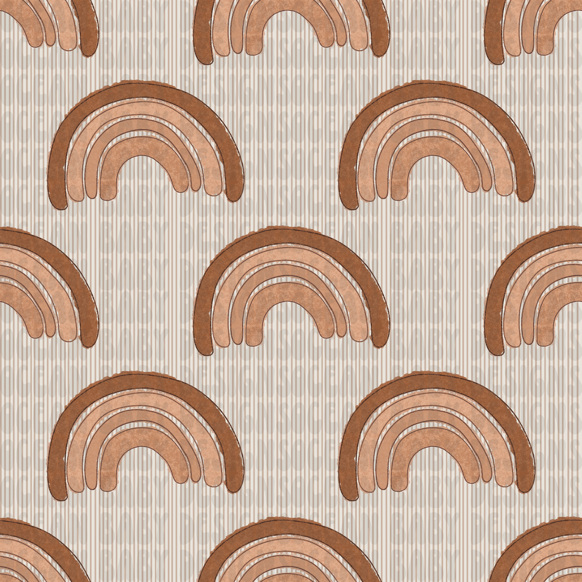 Neutral rainbows w coord stripes