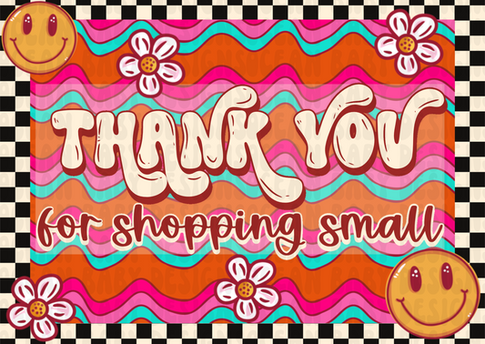 Wavy smiley | thank you card