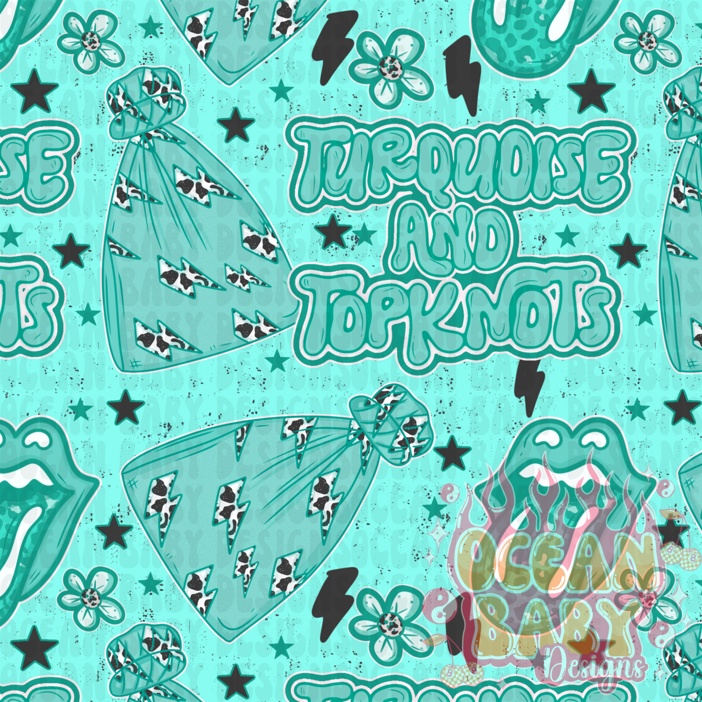 Turquoise and topknots
