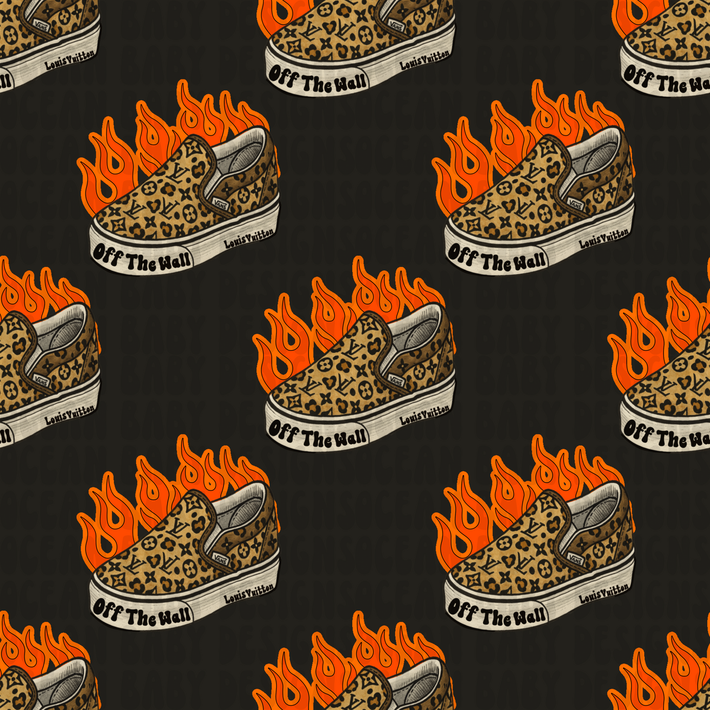 Boujee leopard vans coord