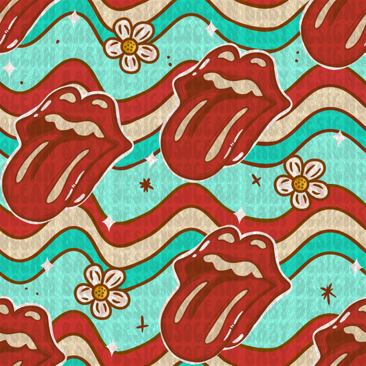 Wavy USA tongue girly