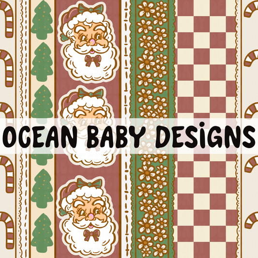 Striped boho Christmas girly