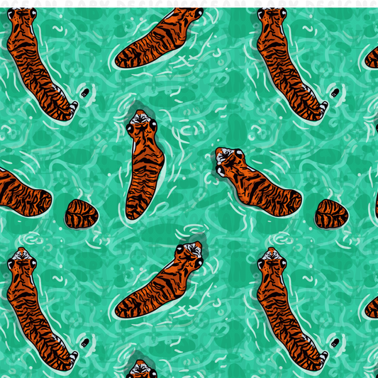 Boujee Tigers swimming