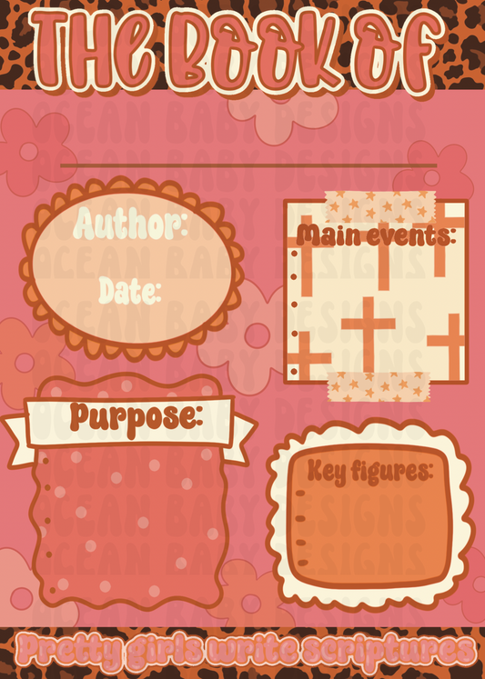 Bible Note inserts