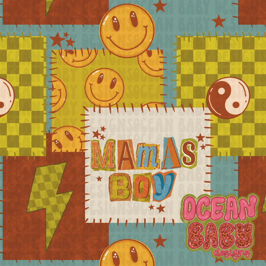 Mamas boy patchwork