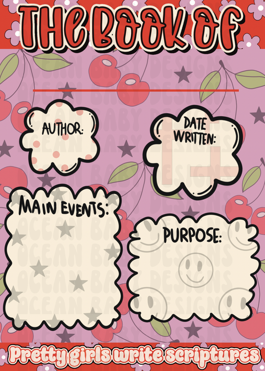 Bible Note inserts
