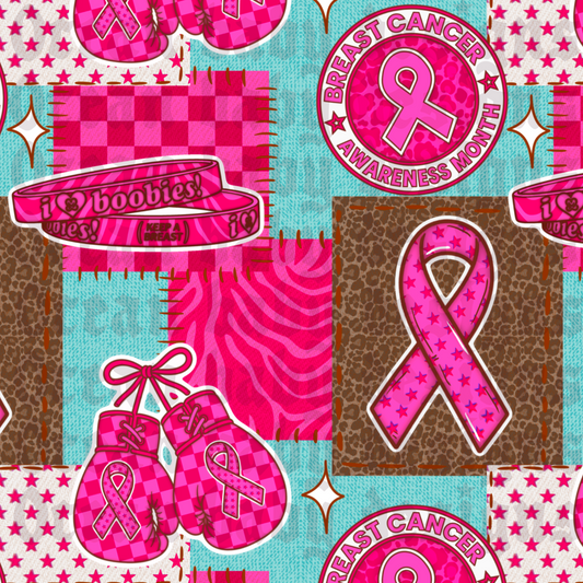 Breast cancer awareness patchwork