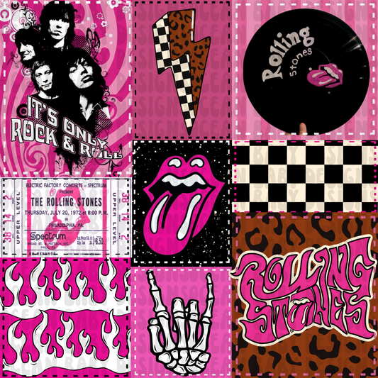 Band pink patchwork