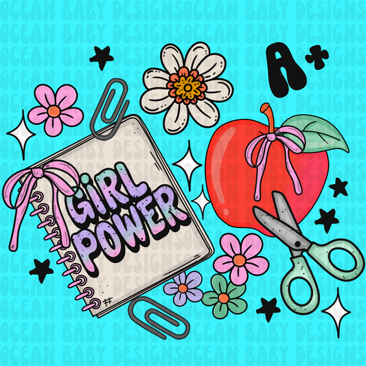 Back 2 school girly png