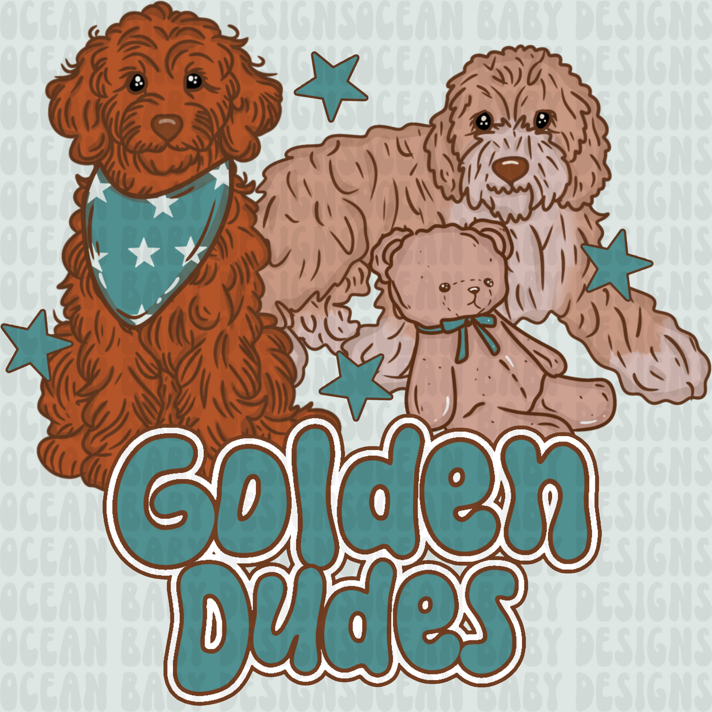 Golden dudes puppies png