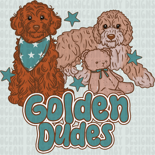 Golden dudes puppies png
