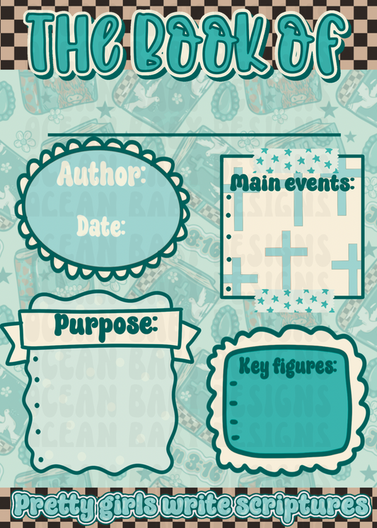 Bible Note inserts