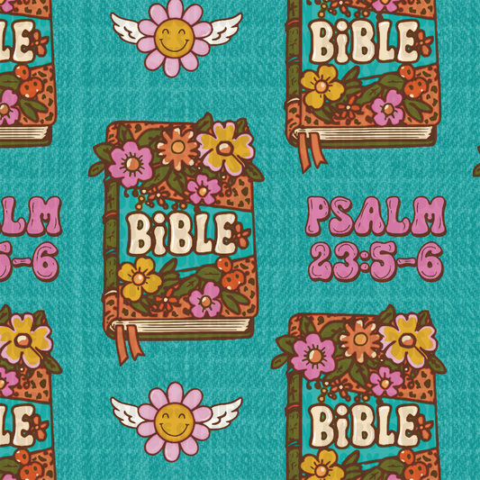 Floral Bible psalm 23:5-6