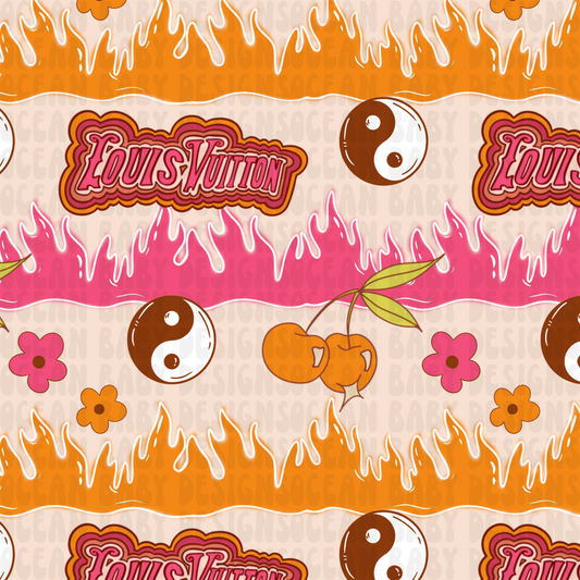 Summer things flame background