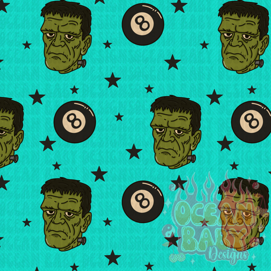 Frankenstein 8 balls ( blue)