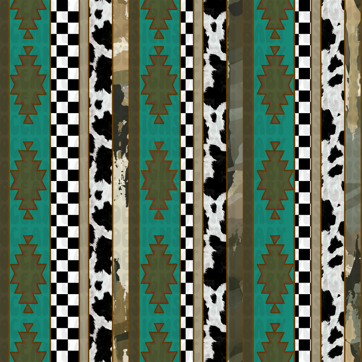 Striped western boy