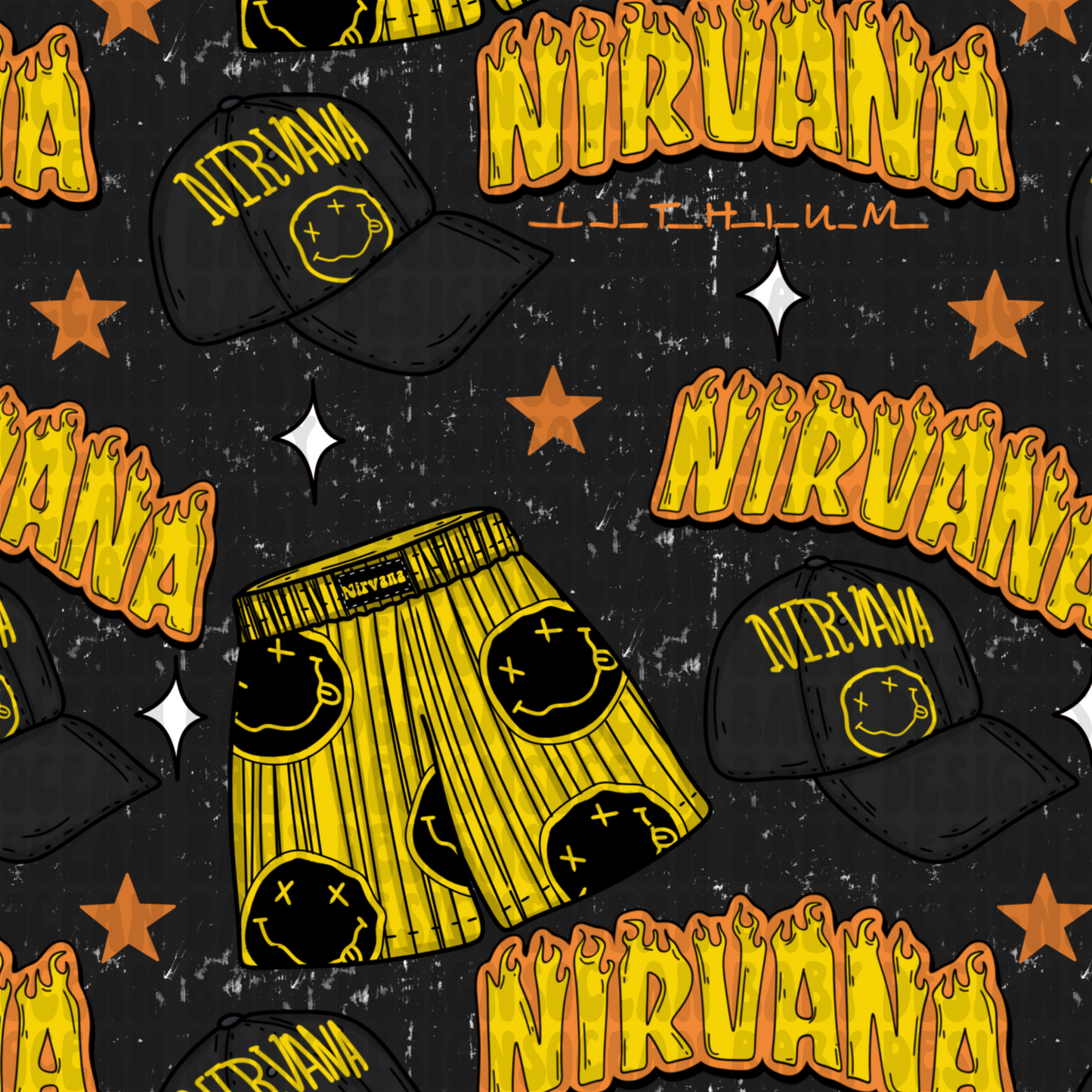 Smiley band boy shorts