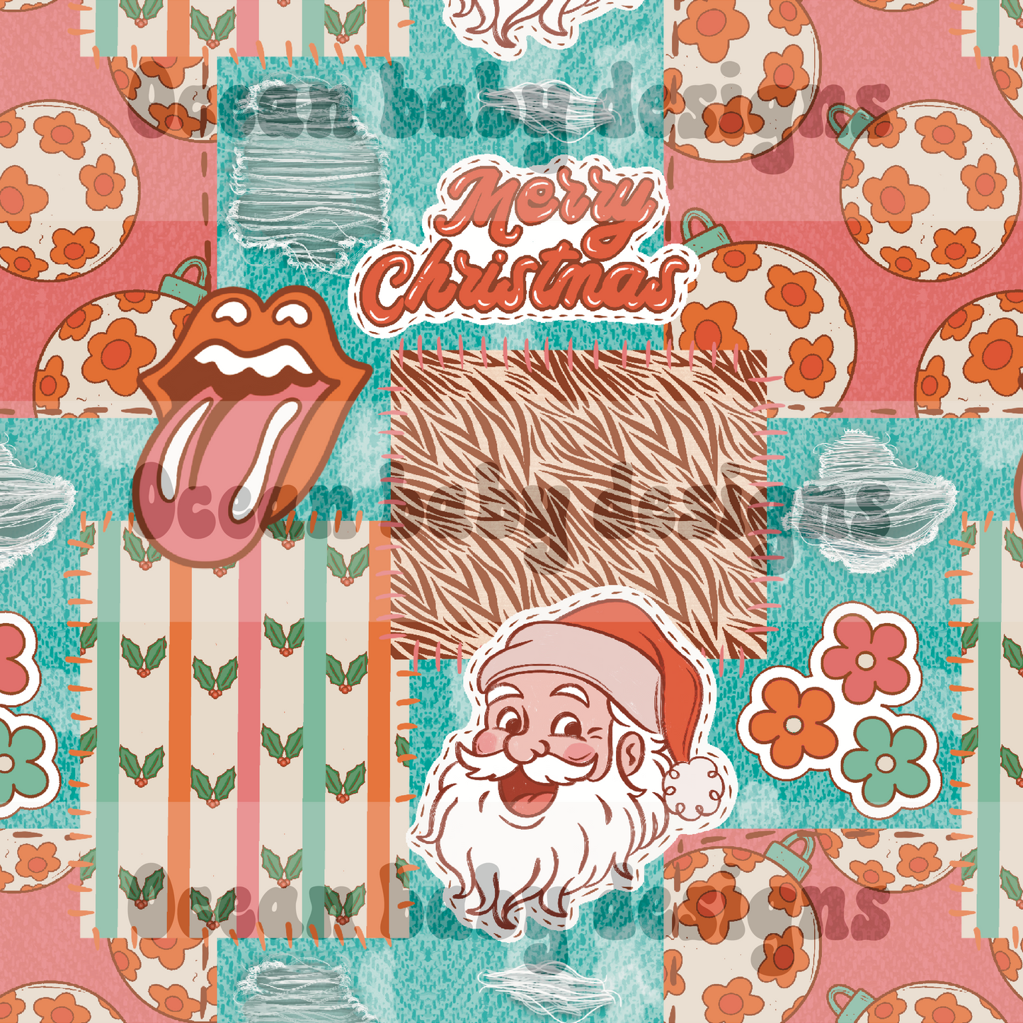 Merry Christmas patchwork