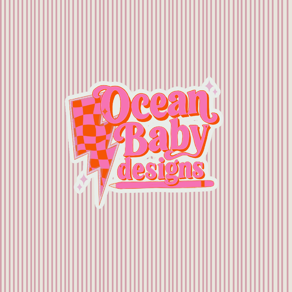Pink rainbows w coord stripes