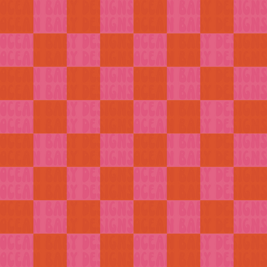 Checkered Peace love Jesus coord