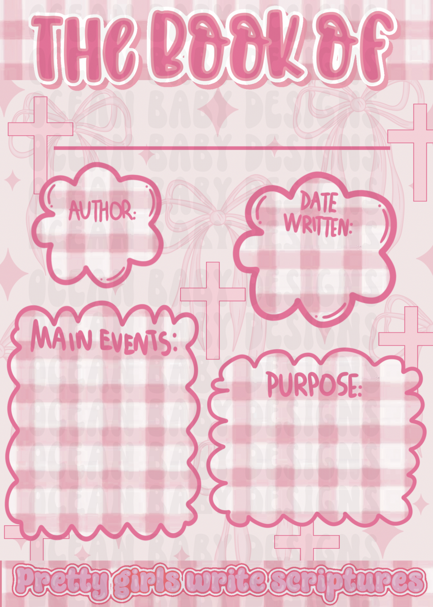Bible Note inserts