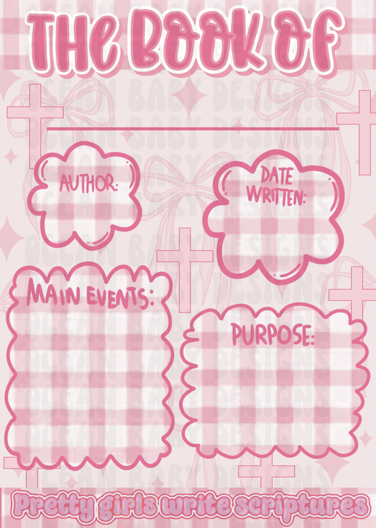 Bible Note inserts