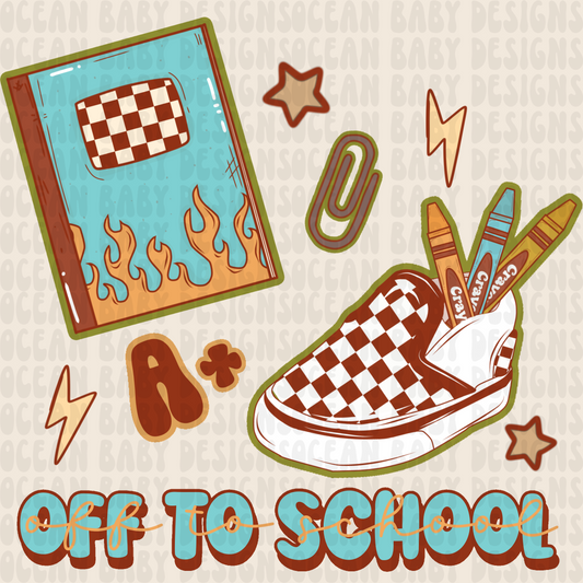 Off to school png
