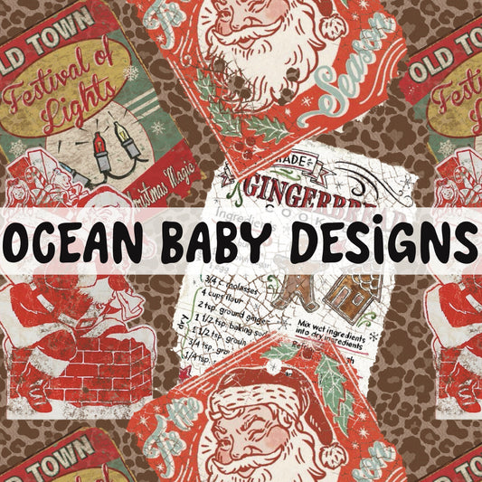 Vintage Santa mashup