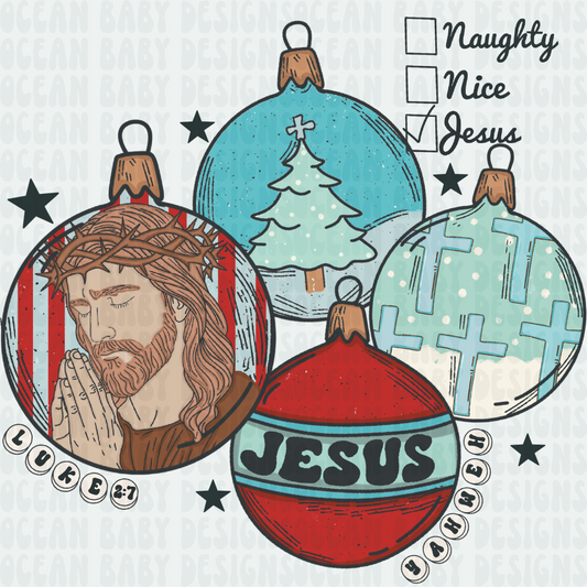 Jesus ornaments png boy