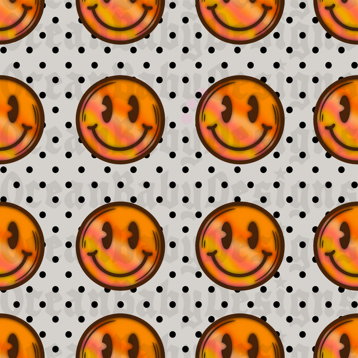 Polka dot smileys