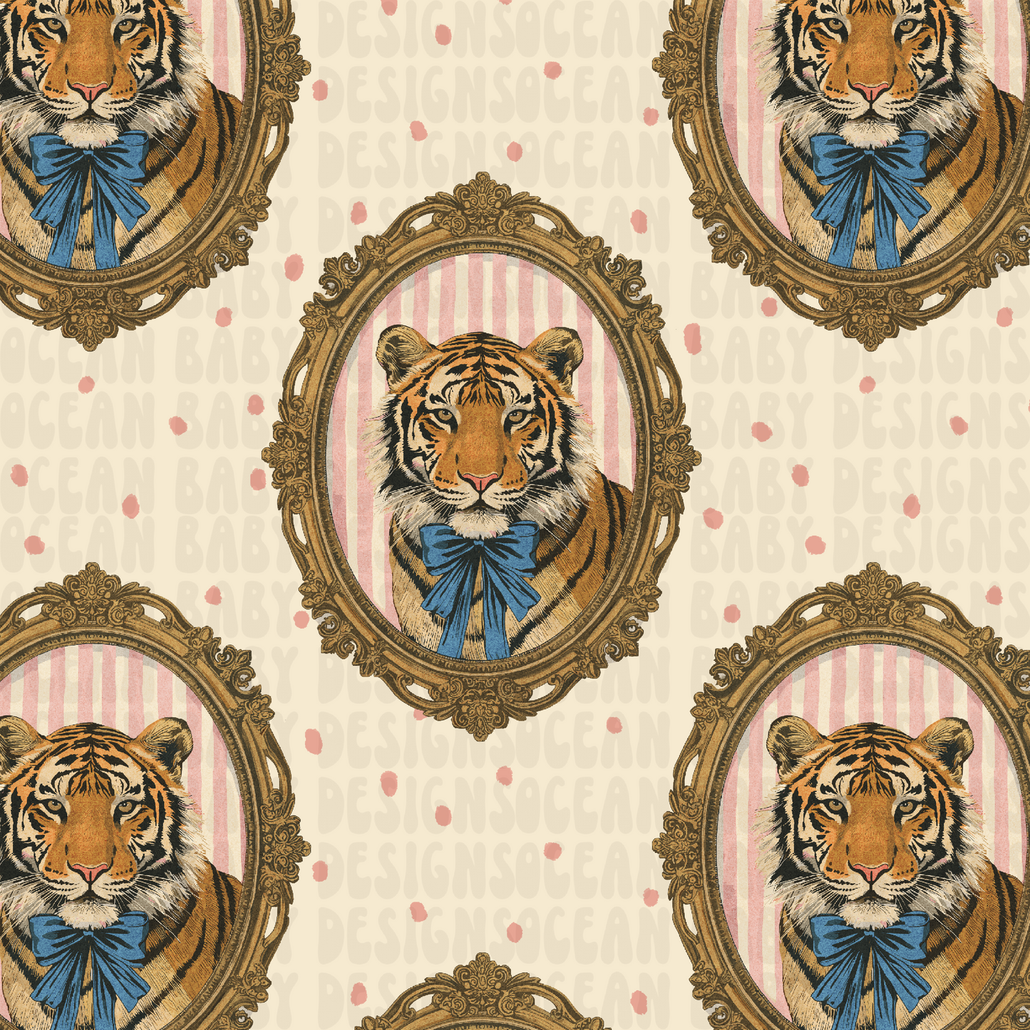 Vintage tiger frame