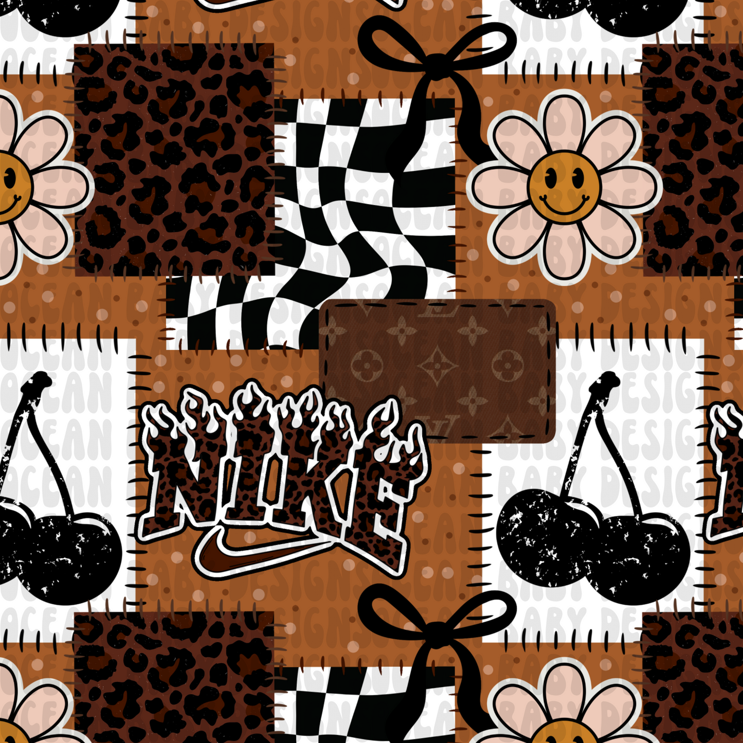 N Shoe boujee L patchwork