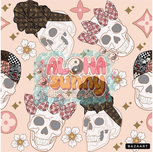 Skulls with bows