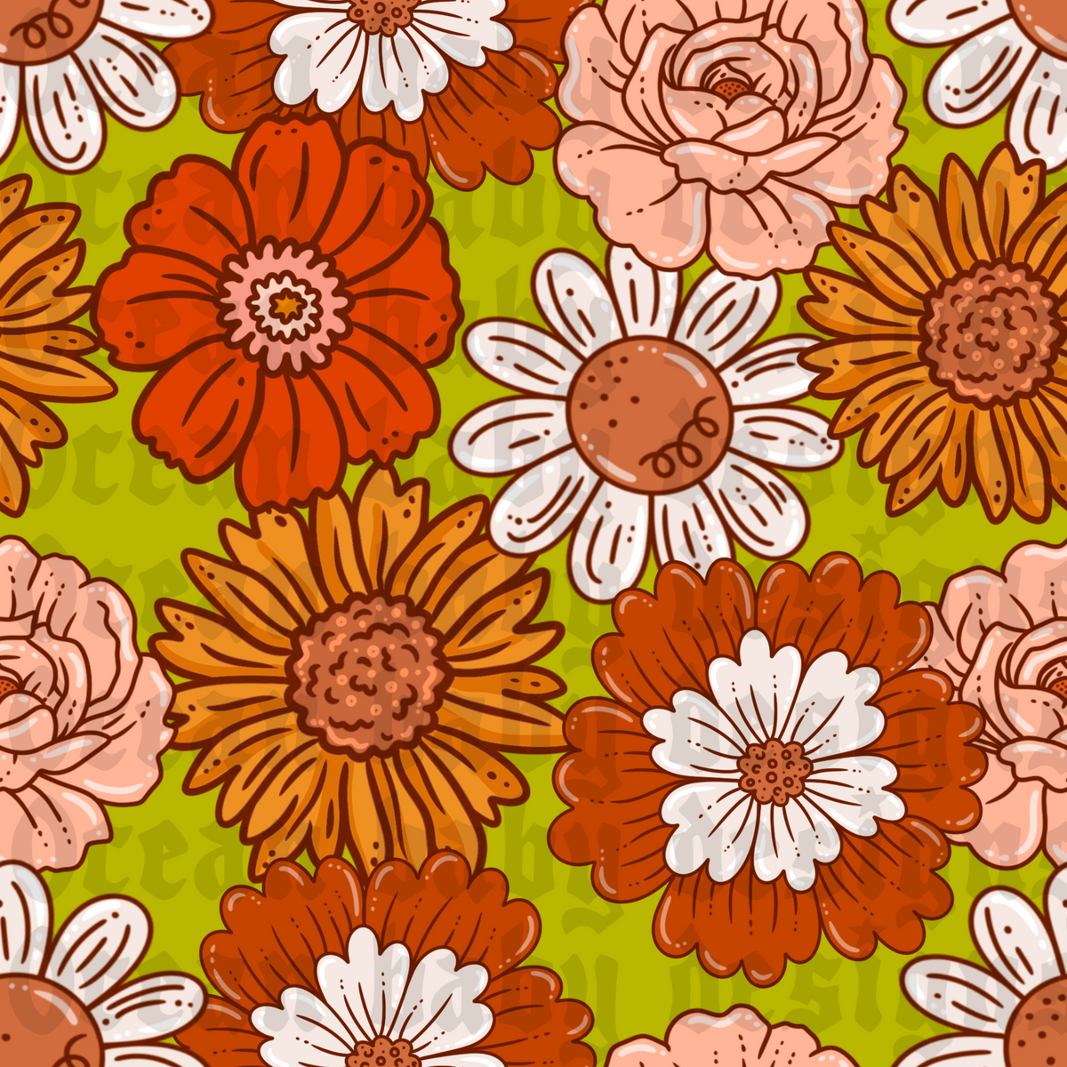 Floral galore green