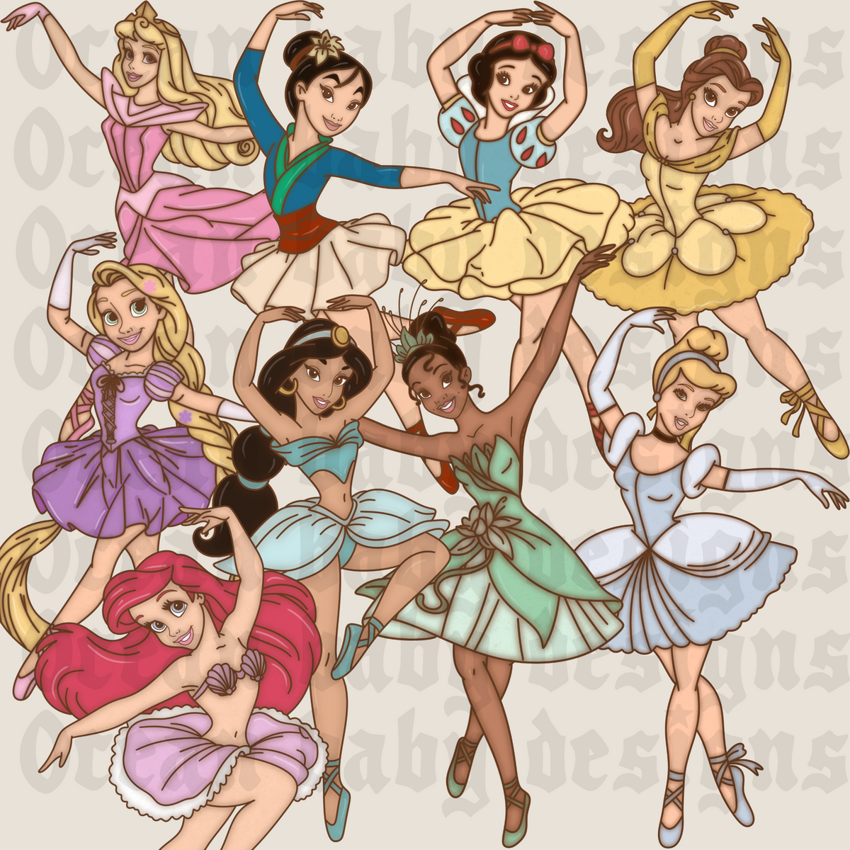 Princess ballerina clipart